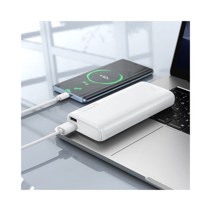 Bateria Externa HOCO J158A, 10000mAh, 10W, 2 x USB-A, Branco