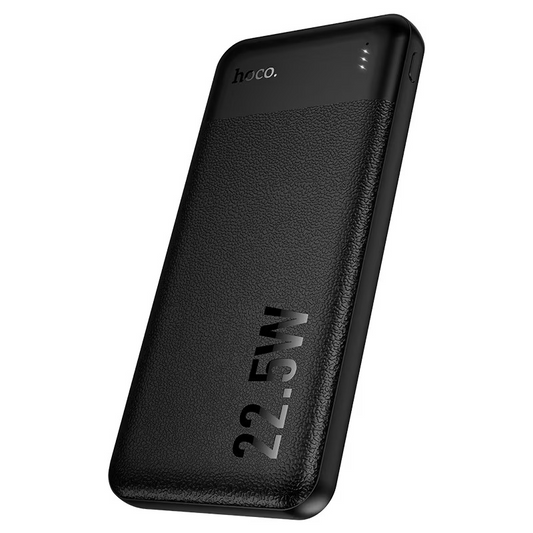 Bateria Externa HOCO J159 Essence, 10000mAh, 22.5W, QC + PD, 1 x USB-C - 2 x USB-A, Preta