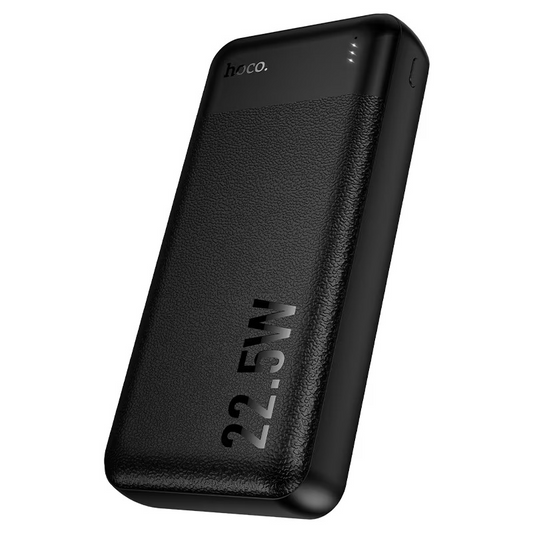 Bateria Externa HOCO J159A Essence, 20000 mAh, 22,5 W, QC + PD, 1 x USB-C - 2 x USB-A, Preta