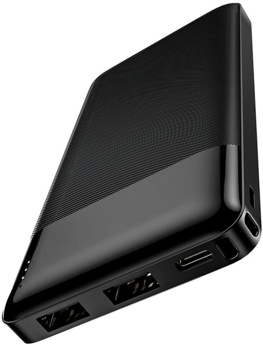 Bateria Externa HOCO J72, 10000mAh, 10W, 2 x USB-A, Preta