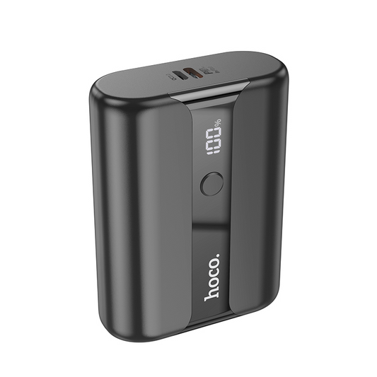 Bateria Externa HOCO Q3 Pro, 10000mAh, 22.5W, QC + PD, 1 x USB-A - 1 x USB-C, Preta