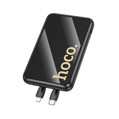 HOCO Q37 External Battery, 10000mAh, 22.5W, QC + PD, 1 x Lightning - 1 x USB-A - 2 x USB-C, Black