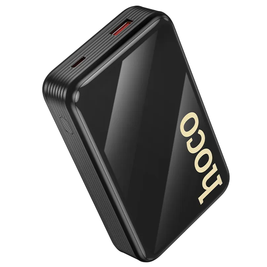 Bateria Externa HOCO Q37A, 20000mAh, 22.5W, QC + PD, 1 x Lightning - 1 x USB-A - 2 x USB-C, Preta