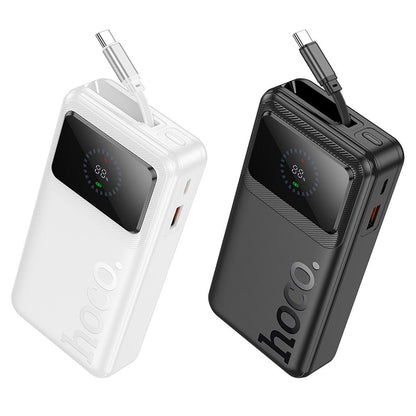 HOCO Q41 External Battery, 20000mAh, 22.5W, QC + PD, 1 x USB-A - 2 x USB-C, White