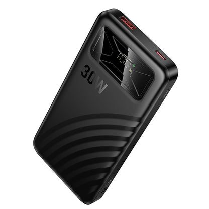 Bateria Externa HOCO Q42, 10000mAh, 30W, QC + PD, 1 x USB-A - 1 x USB-C, Preta