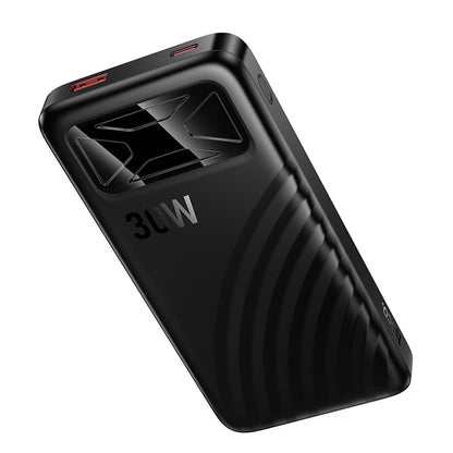 Bateria Externa HOCO Q42, 10000mAh, 30W, QC + PD, 1 x USB-A - 1 x USB-C, Preta