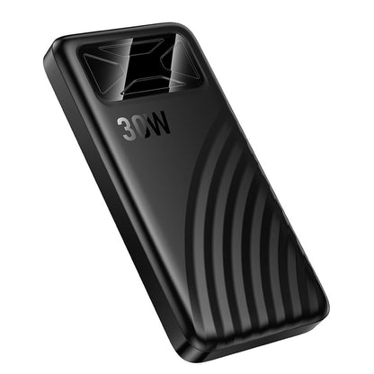 Bateria Externa HOCO Q42, 10000mAh, 30W, QC + PD, 1 x USB-A - 1 x USB-C, Preta