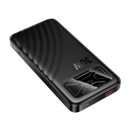 Bateria Externa HOCO Q42, 10000mAh, 30W, QC + PD, 1 x USB-A - 1 x USB-C, Preta