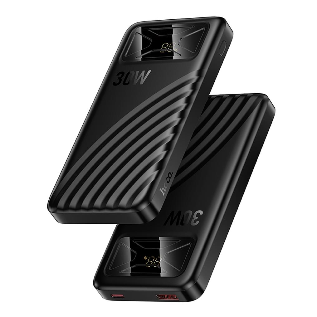 Bateria Externa HOCO Q42, 10000mAh, 30W, QC + PD, 1 x USB-A - 1 x USB-C, Preta