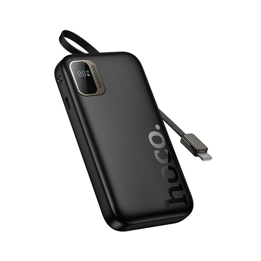 Bateria Externa HOCO Q51, 10000mAh, 20W, PD, 2 x USB-C, Preta