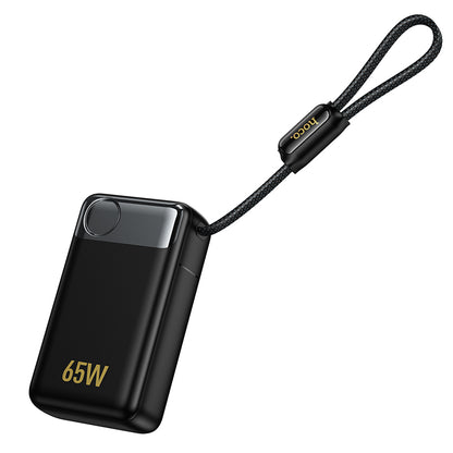 Bateria Externa HOCO Q53, 12000mAh, 65W, QC + PD, 1 x USB-A - 2 x USB-C, Preta