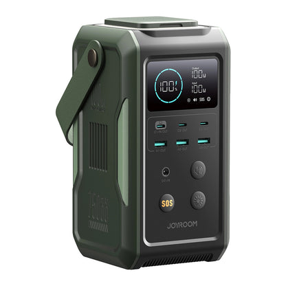 Bateria Externa Joyroom JR-PBF10, 75000mAh, 100W, QC + PD, 3 x USB-A - 3 x USB-C, Verde