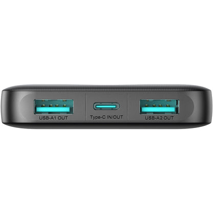 Bateria externa Joyroom JR-PBF12, 10000mAh, 12W, 1 x USB-C - 2 x USB-A, preto