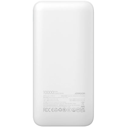 Bateria Externa Joyroom JR-PBF12, 10000mAh, 12W, 1 x USB-C - 2 x USB-A, Branca