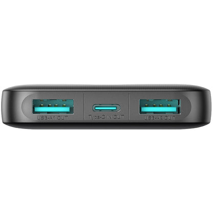Bateria Externa Joyroom JR-PBF13, 5000mAh, 12W, 1 x USB-C - 2 x USB-A, Preta