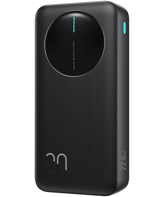 Bateria Externa Joyroom JR-PBF14 Pro, 20000mAh, 22.5W, QC + PD, 1 x USB-C - 2 x USB-A, Preta