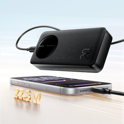 Bateria Externa Joyroom JR-PBF14 Pro, 20000mAh, 22.5W, QC + PD, 1 x USB-C - 2 x USB-A, Preta