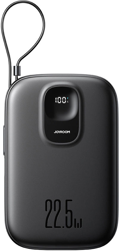Bateria Externa Joyroom JR-PBF17, 10000mAh, 22.5W, QC + PD, 1 x USB-A - 2 x USB-C, Preta