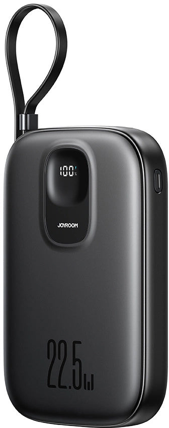 Bateria Externa Joyroom JR-PBF17, 10000mAh, 22.5W, QC + PD, 1 x USB-A - 2 x USB-C, Preta