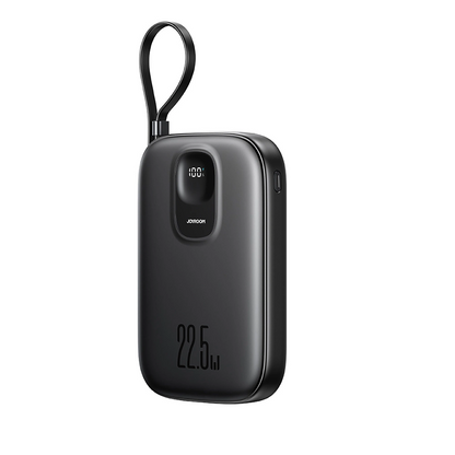 Bateria Externa Joyroom JR-PBF18, 10000mAh, 22.5W, QC + PD, 1 x Lightning - 1 x USB-A - 1 x USB-C, Preta