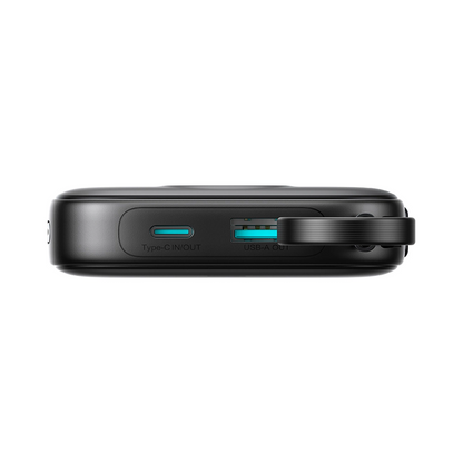 Bateria Externa Joyroom JR-PBF18, 10000mAh, 22.5W, QC + PD, 1 x Lightning - 1 x USB-A - 1 x USB-C, Preta