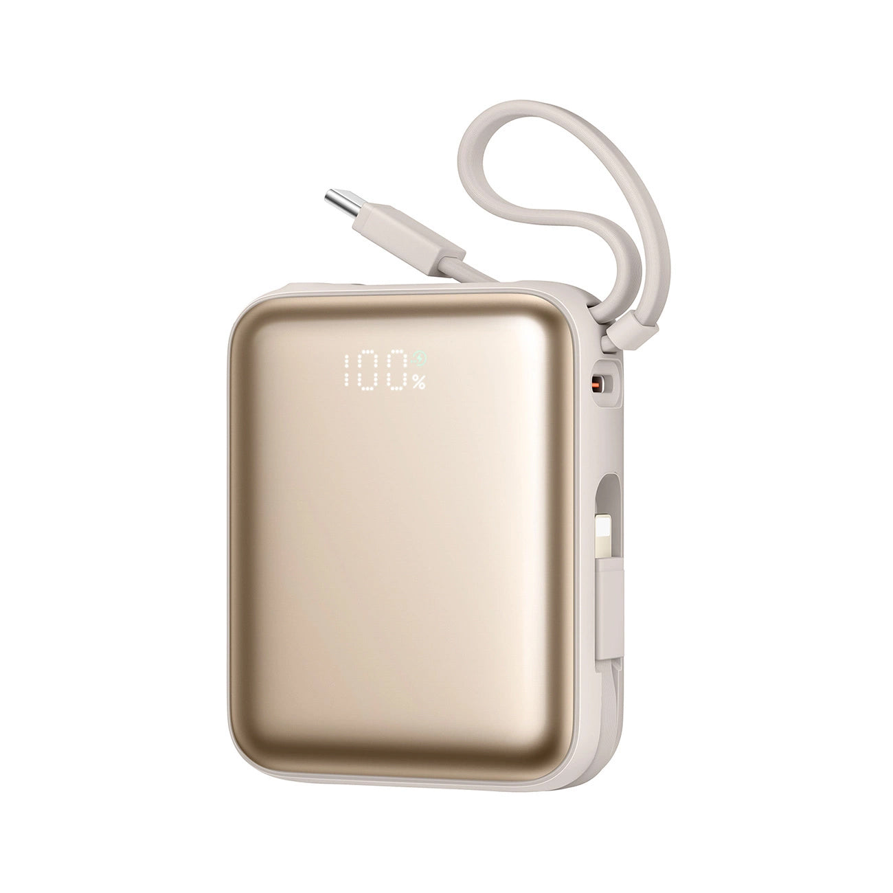 Bateria Externa Joyroom JR-PBF27, 10000mAh, 22.5W, PD, 1 x Lightning - 2 x USB-C, Dourada