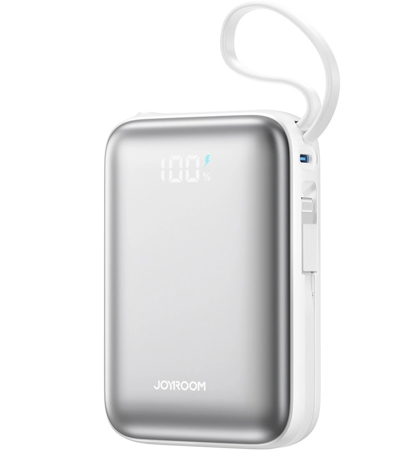 Bateria Externa Joyroom JR-PBF29, 20000mAh, 22.5W, QC + PD, 1 x Lightning - 2 x USB-C, Branca