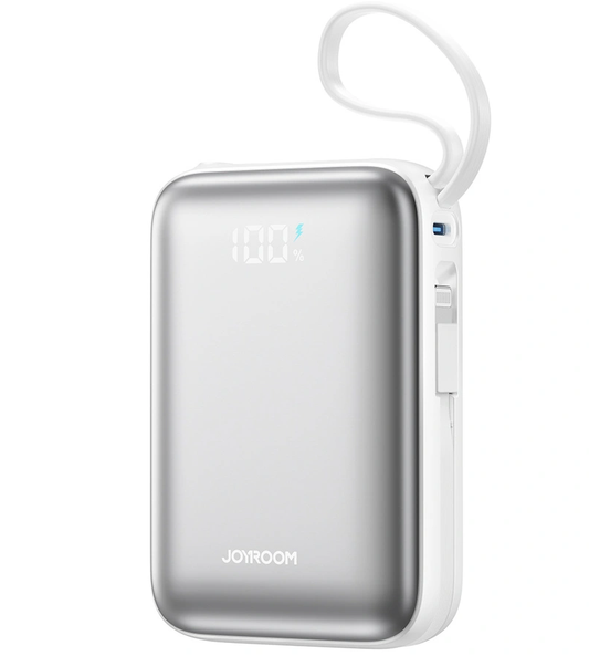 Bateria Externa Joyroom JR-PBF29, 20000mAh, 22.5W, QC + PD, 1 x Lightning - 2 x USB-C, Branca