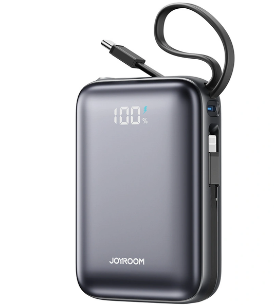 Bateria Externa Joyroom JR-PBF29, 20000mAh, 22.5W, QC + PD, 1 x Lightning - 2 x USB-C, Preta