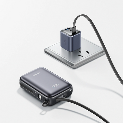 Bateria Externa Joyroom JR-PBF29, 20000mAh, 22.5W, QC + PD, 1 x Lightning - 2 x USB-C, Preta