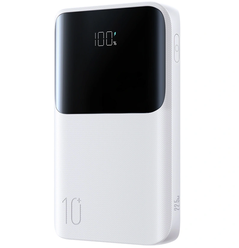 Bateria Externa Joyroom JR-QP191, 10000mAh, 22.5W, QC + PD, 1 x USB-A - 2 x USB-C, Branca