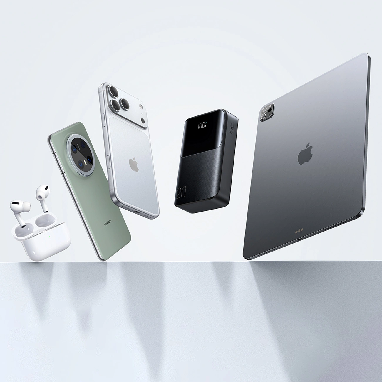 Bateria Externa Joyroom JR-QP192, 20000mAh, 22.5W, QC + PD, 1 x USB-A - 2 x USB-C, Preta