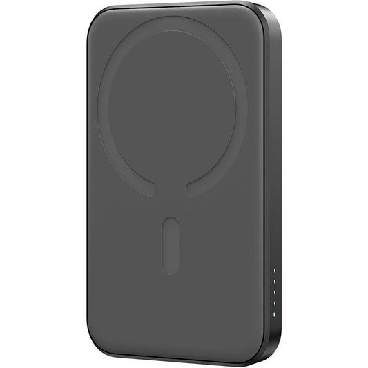 Joyroom JR-W020 Bateria externa MagSafe, 5000mAh, 20W, QC + PD + FQI, 1 x QI - 1 x USB-A - 1 x USB-C, preto