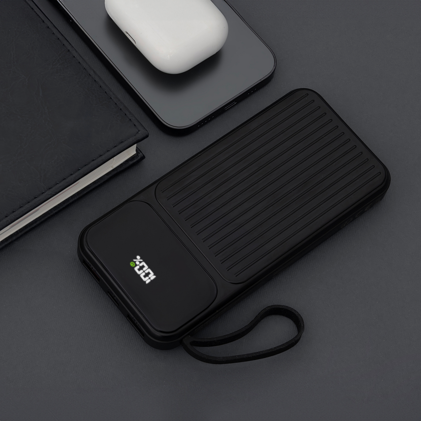 External Battery MaXlife MXPB-06, 10000mAh, 22.5W, QC + PD, 1 x Lightning - 2 x USB-A - 2 x USB-C, Black