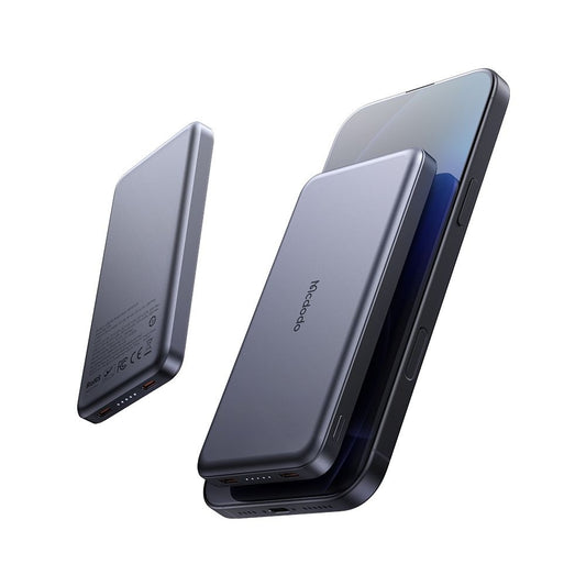McDodo MC-3781 Meta Wireless External Battery, 10000mAh, 20W, PD + FQI, 1 x QI - 2 x USB-C, Black