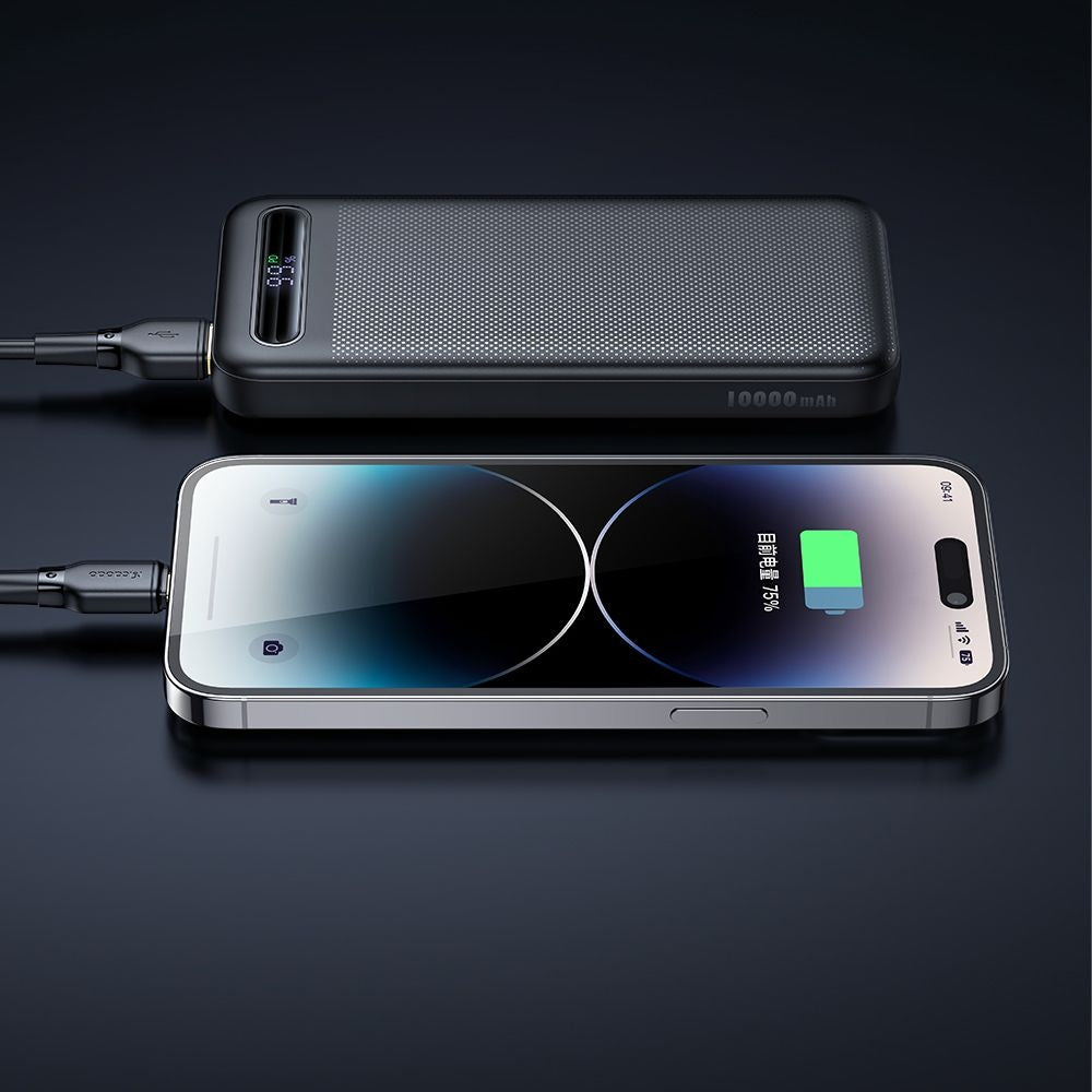 Bateria Externa McDodo MC-3881 Star, 10000mAh, 22.5W, QC + PD, 2 x USB-A - 1 x USB-C, Preta