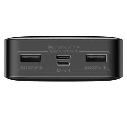 Bateria externa Baseus Bipow, 20000mAh, 15W, 1 x USB-C - 2 x USB-A, preto PPBD05010101 