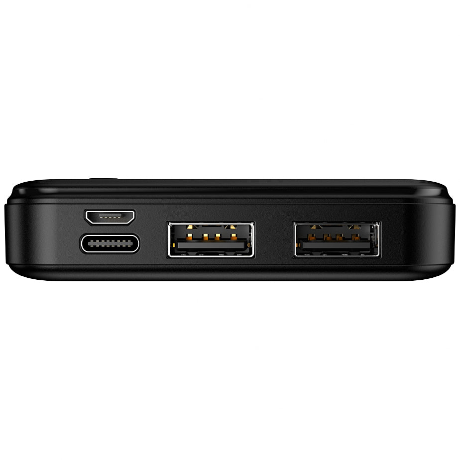 Bateria Externa MaXlife MXPB-01, 10000mAh, 12W, 2 x USB-A, Preta