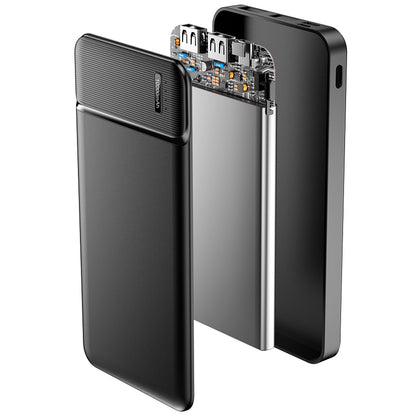 Bateria Externa MaXlife MXPB-01, 10000mAh, 12W, 2 x USB-A, Preta