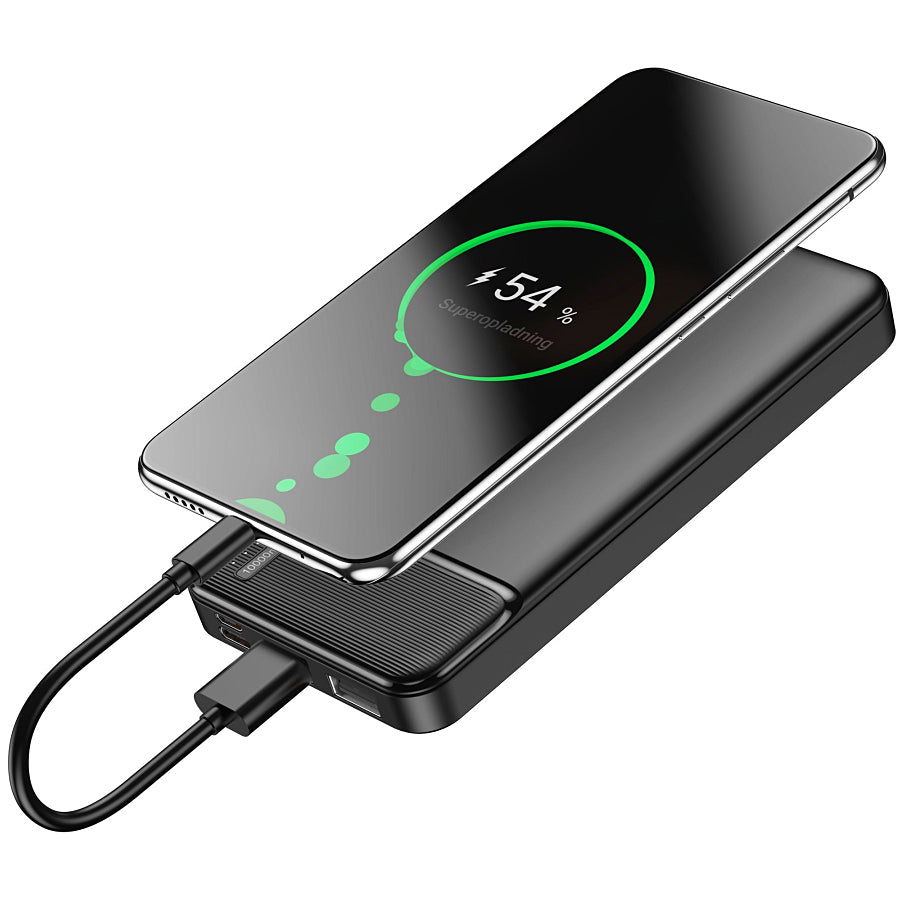 Bateria Externa MaXlife MXPB-01, 10000mAh, 12W, 2 x USB-A, Preta