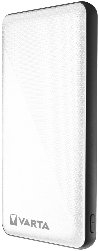 Bateria externa Varta Energy, 10000mAh, 15W, 2 x USB-A - 1 x USB-C, Branco