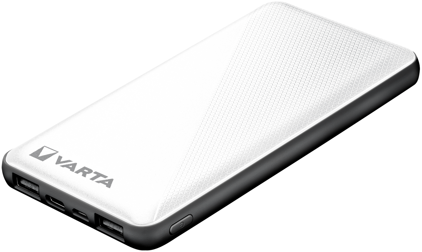 Bateria externa Varta Energy, 10000mAh, 15W, 2 x USB-A - 1 x USB-C, Branco