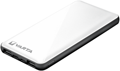 Bateria externa Varta Energy, 10000mAh, 15W, 2 x USB-A - 1 x USB-C, Branco