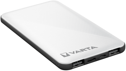 Bateria externa Varta Energy, 5000mAh, 15W, 2 x USB-A - 1 x USB-C, Branco