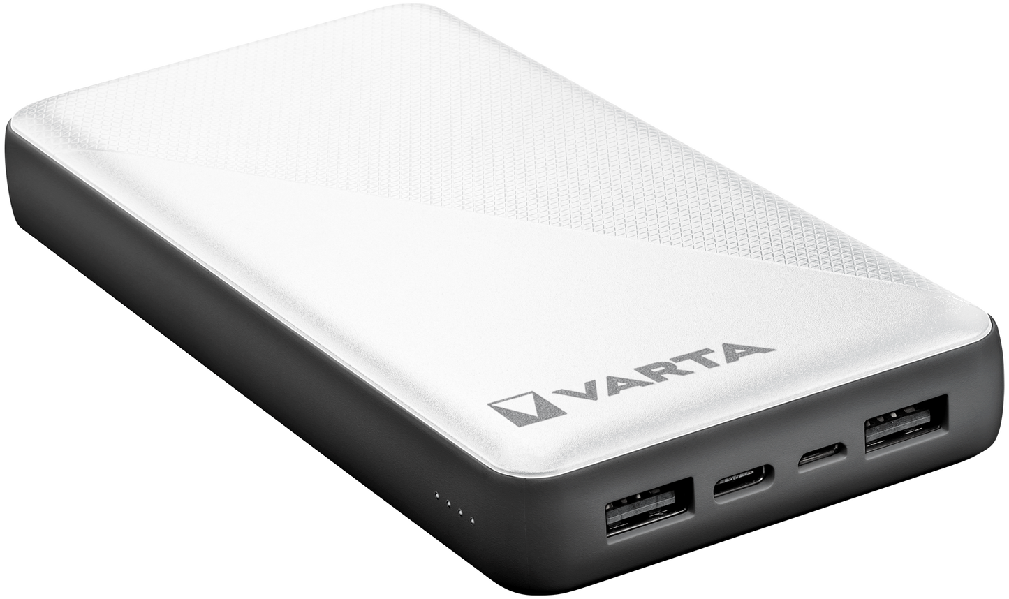 Bateria externa Varta Energy, 20000mAh, 15W, 2 x USB-A - 1 x USB-C, Branco