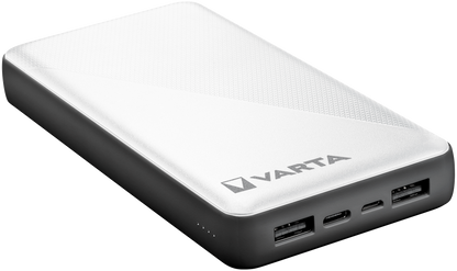 Bateria externa Varta Energy, 20000mAh, 15W, 2 x USB-A - 1 x USB-C, Branco