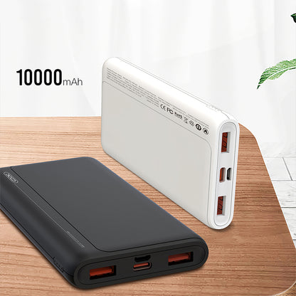 Bateria Externa XO Design PR127, 20000mAh, 22.5W, QC + PD, 1 x USB-C - 2 x USB-A, Preta