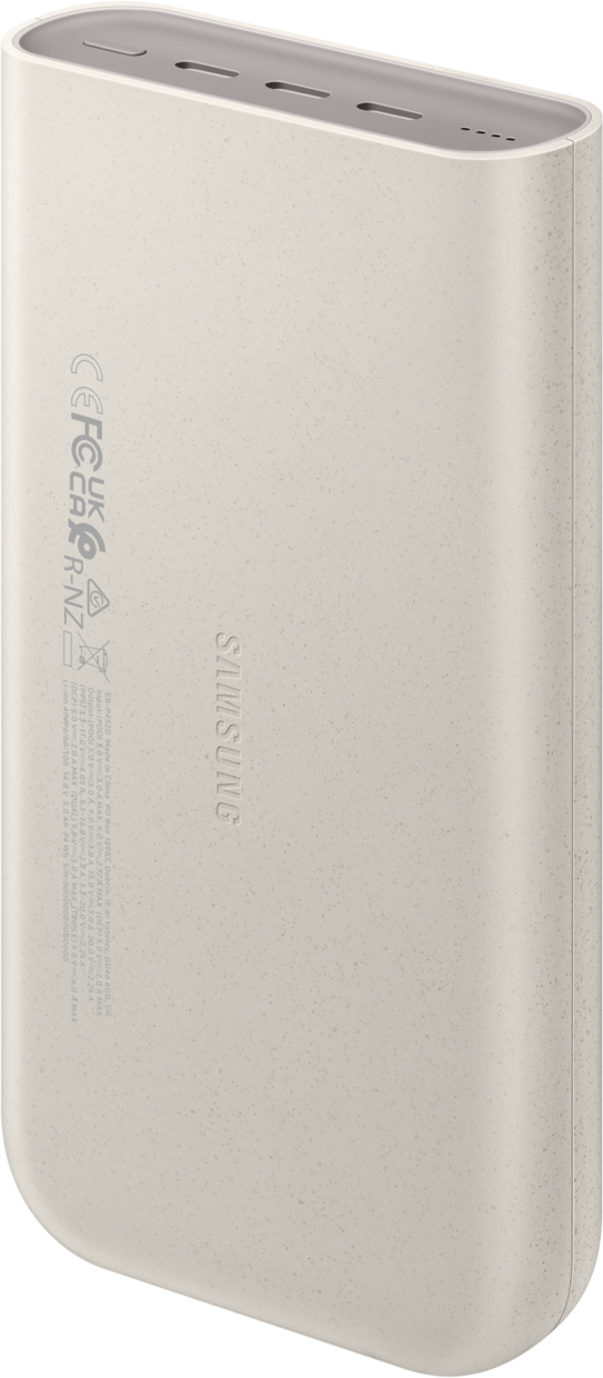 Bateria externa Samsung, 20000mAh, 45W, PD, 3 x USB-C, Bege EB-P4520XUEGEU 