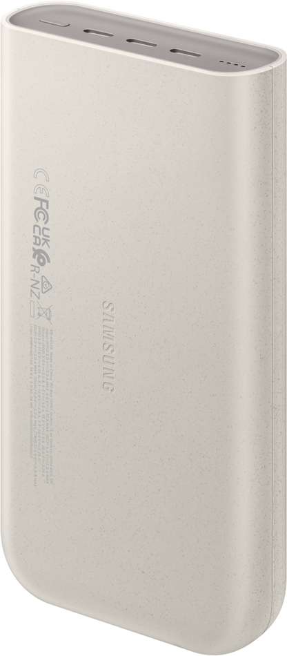 Bateria externa Samsung, 20000mAh, 45W, PD, 3 x USB-C, Bege EB-P4520XUEGEU 