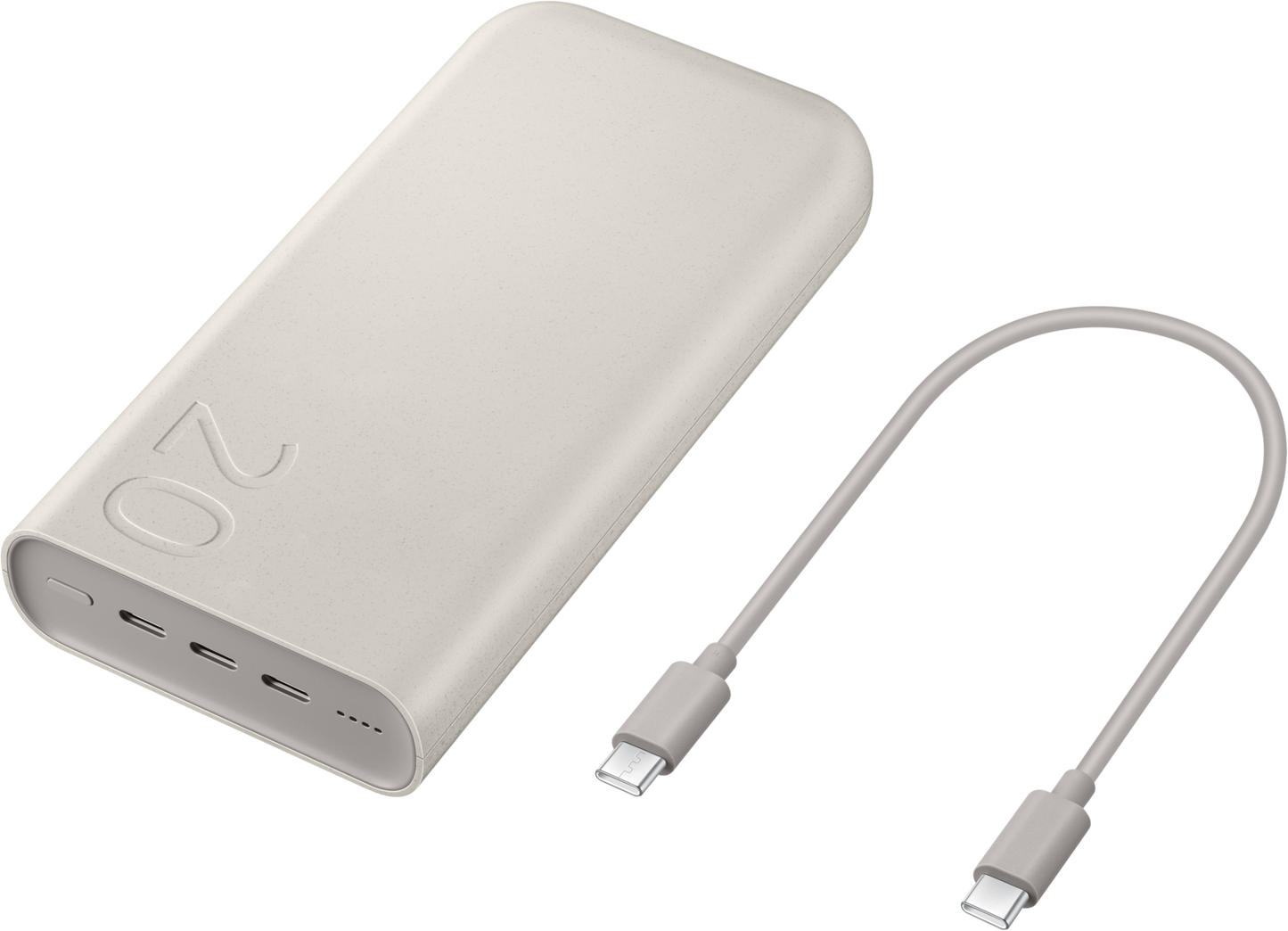 Bateria externa Samsung, 20000mAh, 45W, PD, 3 x USB-C, Bege EB-P4520XUEGEU 